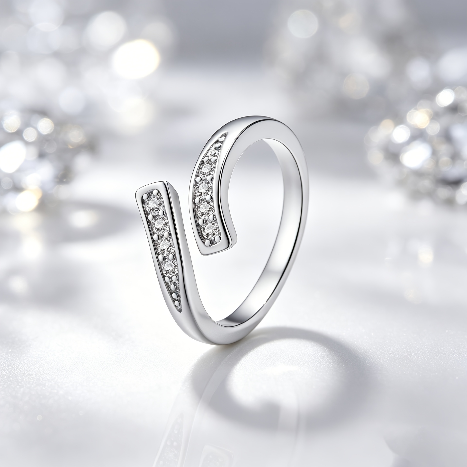 Geometric Line Band Ring for Women, Fashionable Design